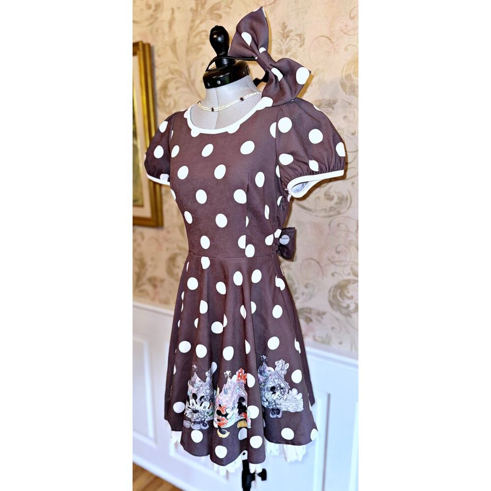 Secret Honey Disney Ribbon Dot Dress Minnie Mouse Lolita J Fashion Kawaii Japan - Picture 7 of 16